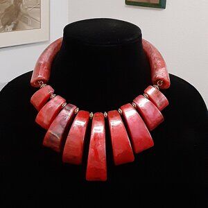 Vintage Lucite Bib Necklace